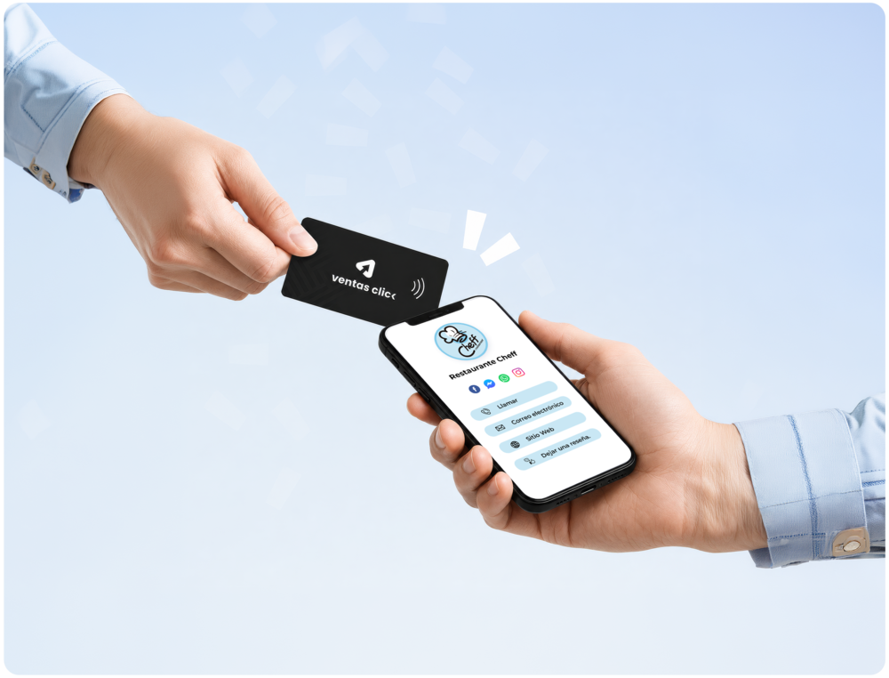 Tarjeta NFC en acción
